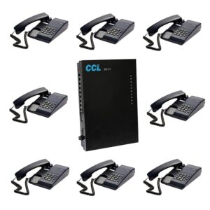 Copper Connection EPABX 108 Intercom System with x 8 Beetel (C11) Landline Phones