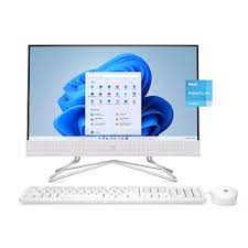 HP All-in-One PC Intel Pentium J5040 21.5-inch(54.6 cm) FHD Three-Sided Micro-Edge Display(8GB RAM/512GB SSD/Intel UHD Graphics/Win 11 Home/Wired Keyboard and Mouse Combo/MS Office)22-dd2686in, White